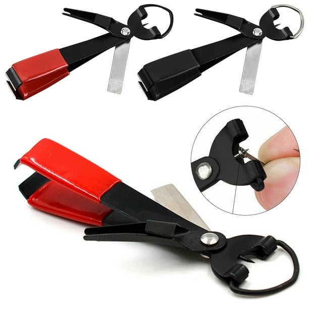 Quick Knot Tying Tool Fast Hook Nail Knotter Line Cutter Fly Fishing Clippers